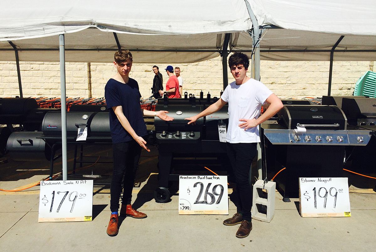 New business venture BBQ salesman the guy in the back doesnt think so