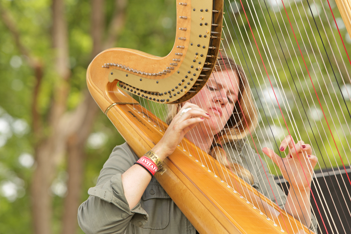 Mary Lattimore at Levitation Psych Fest in Austin Texas on May 10th 2015 by Kirstie Shanley