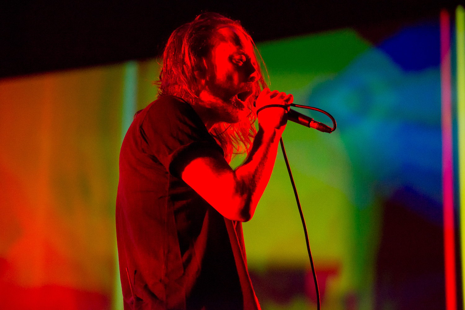 Thom Yorke performs at the Pitchfork Music Festival in Paris France 07