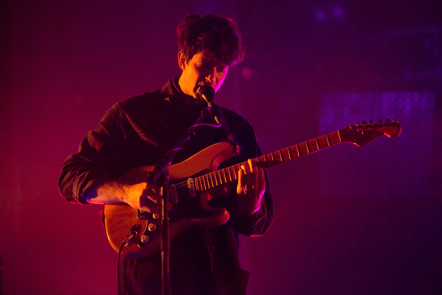 Alex Scally of Beach House performs during the Pitchfork Music Festival in Paris France 11
