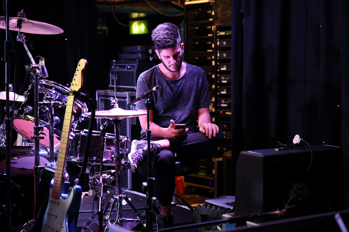 X ambassadors setting up dingwalls bc06