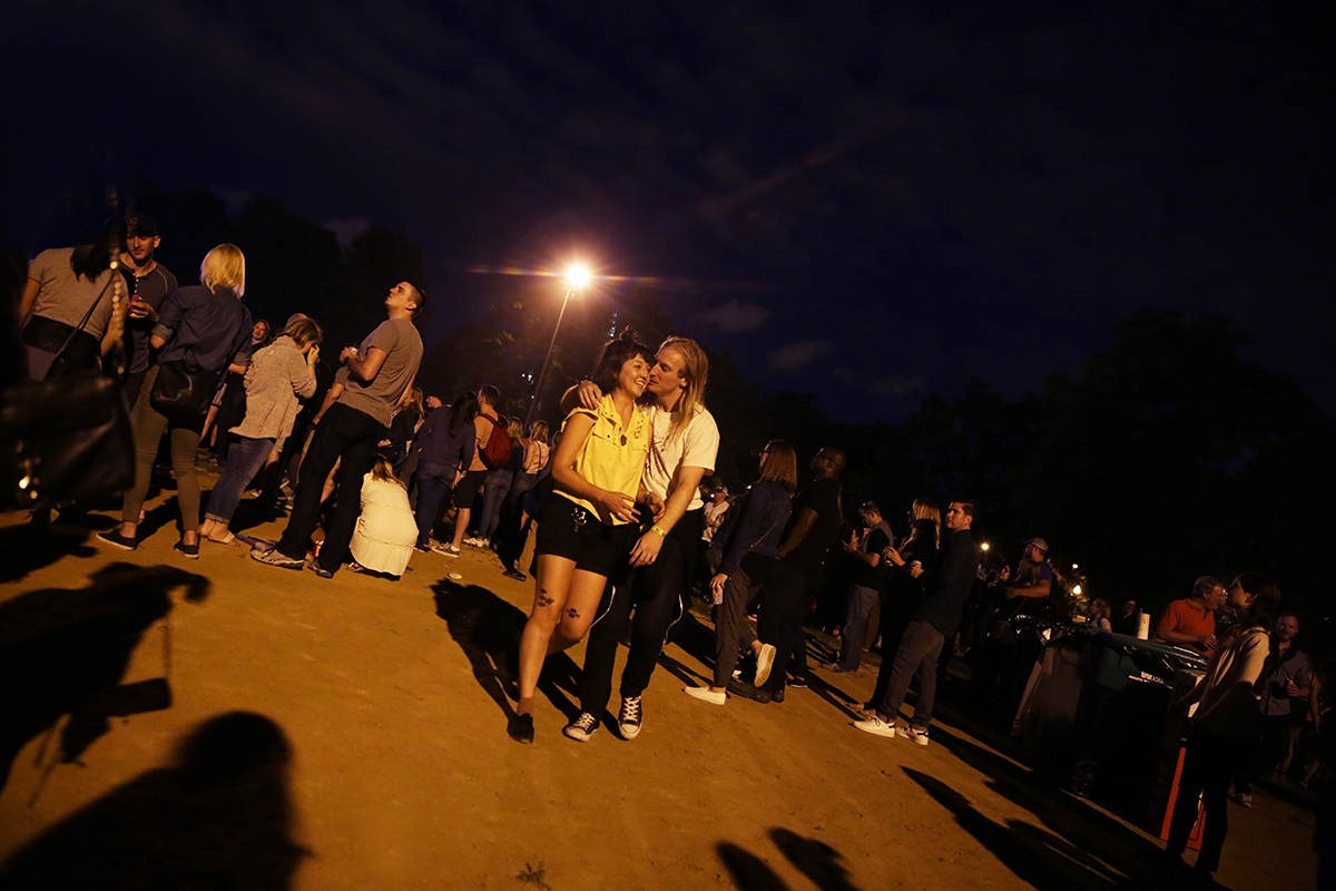 Crowd ambiance Leaving LCD Soundsystem The Line of Best Fit Pitchfork Music Festival by Kirstie Shanley