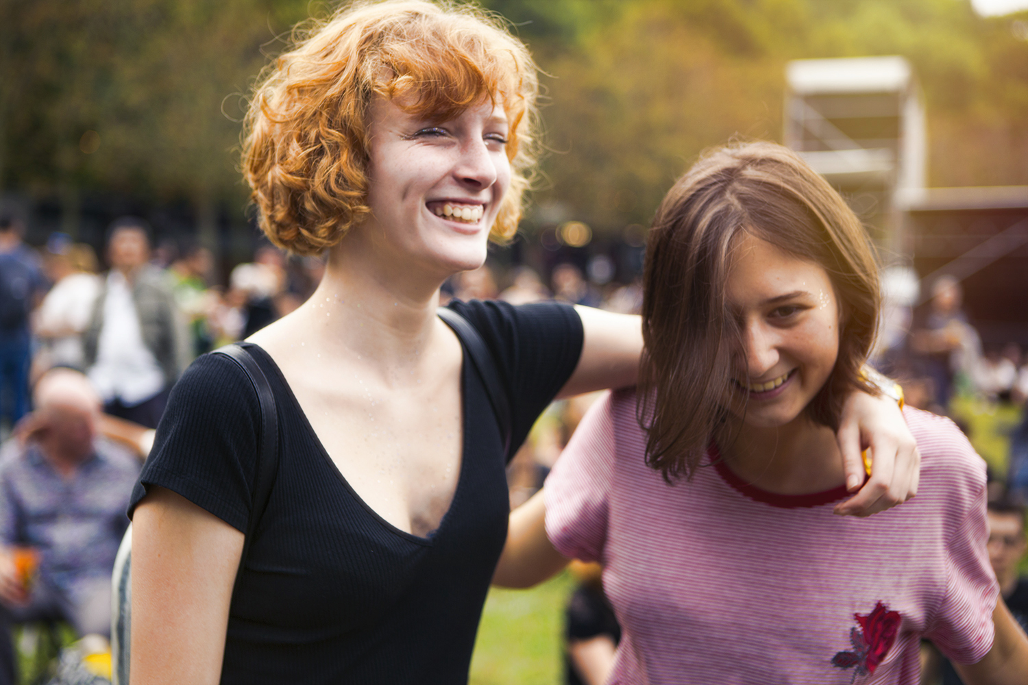 Having a laugh Rock en Seine Paris 26 08 17 Chris Almeida