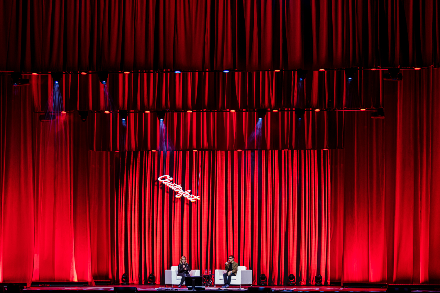 Clusterfest 2019 Amy Poehler and Fred Armisen Ian Young