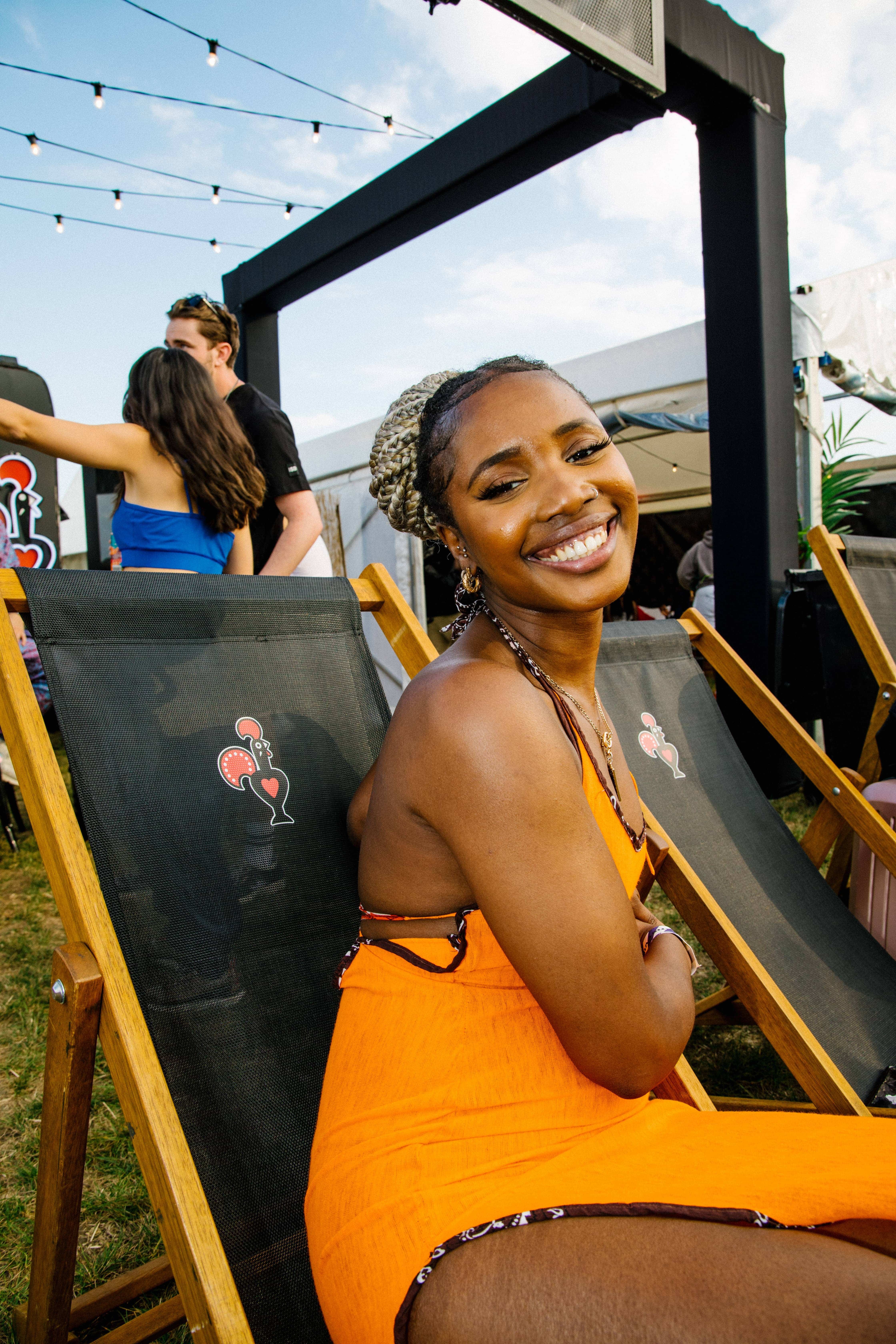 Londons finest Henrie taking a PE Ri PE Ri moment backstage on Day One of Strawberries and Creem Festival