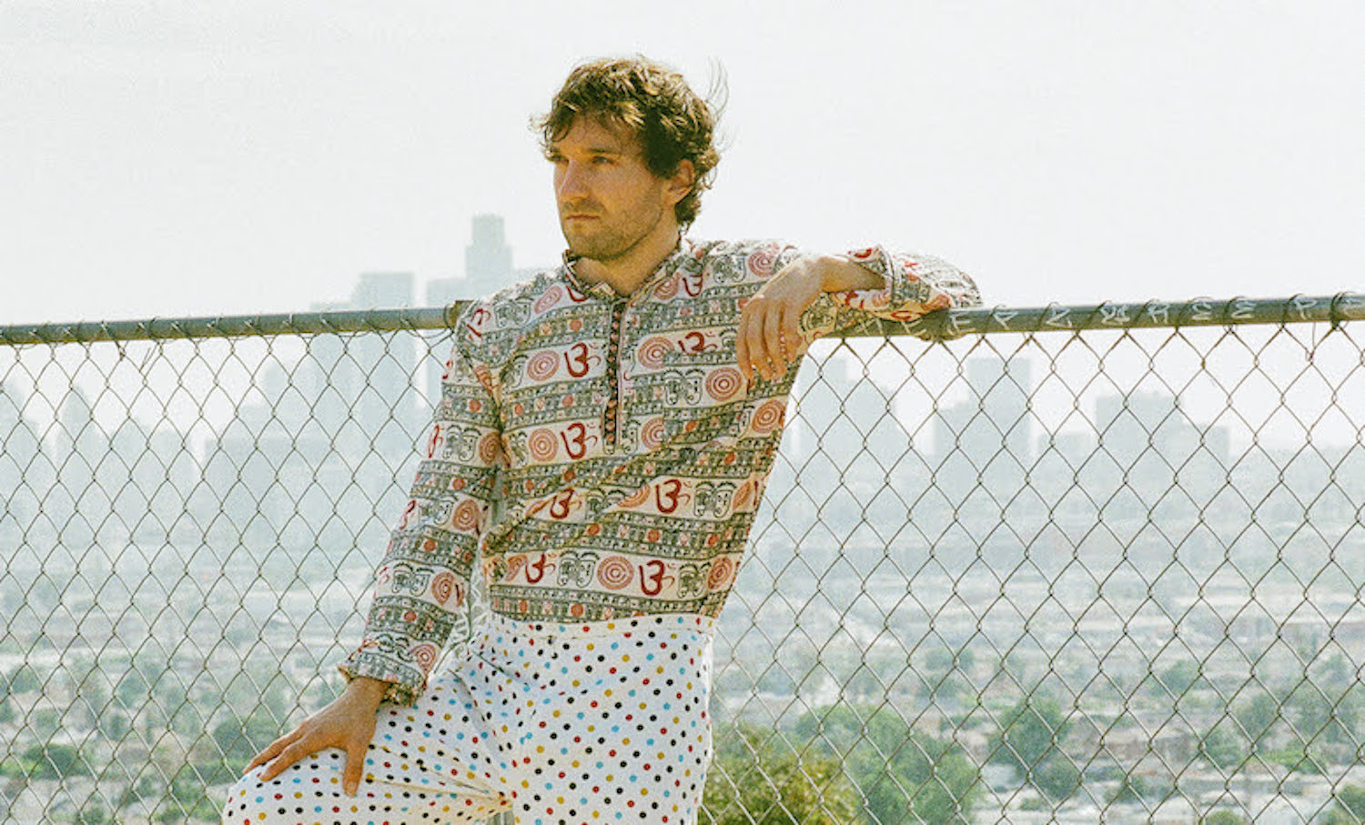 Angelo De Augustine print outfit wire fence