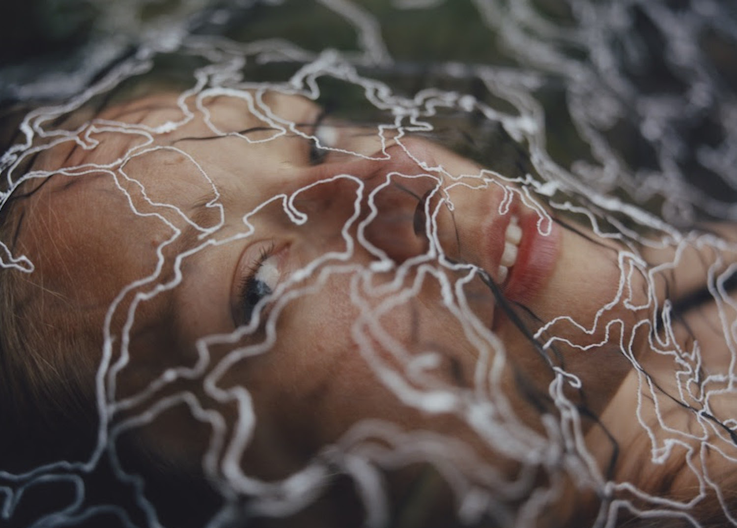 Anna B Savage face covered by veil Katie Silvester