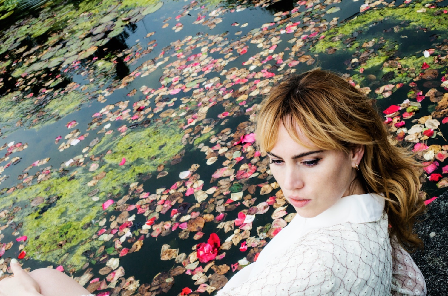 Aoife Nessa Frances pond petals algae