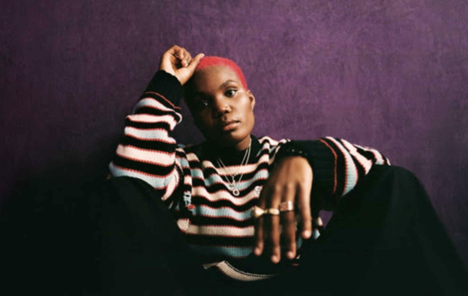 Arlo Parks purple wall Alexandra Waespi