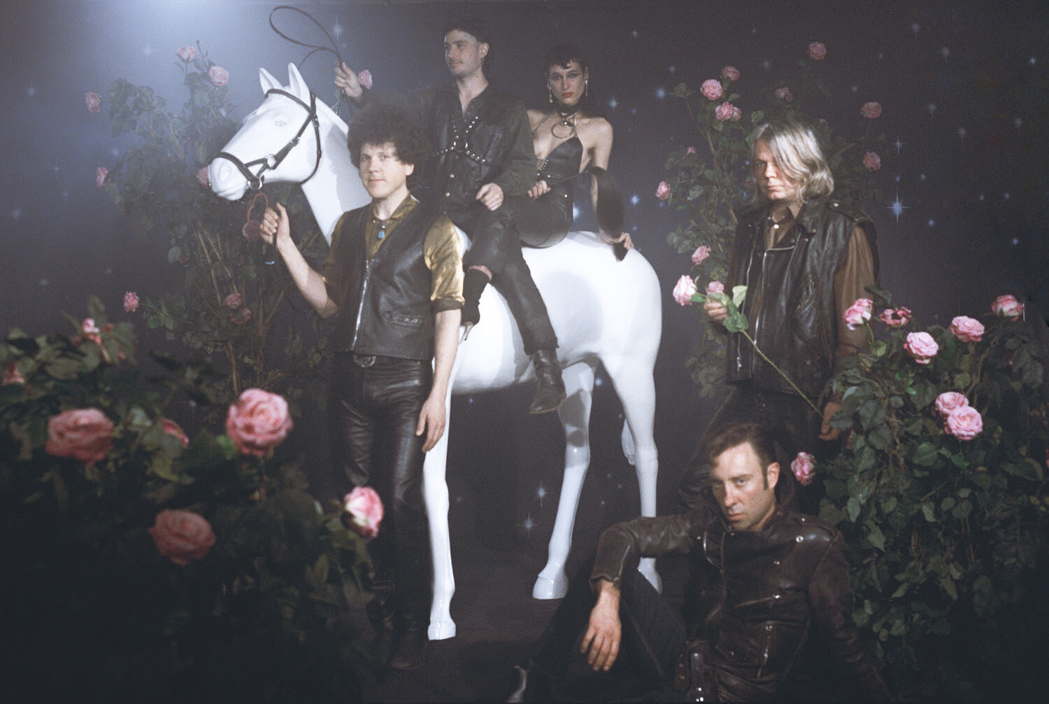 Black Lips horse and roses for "Lost Angel" single