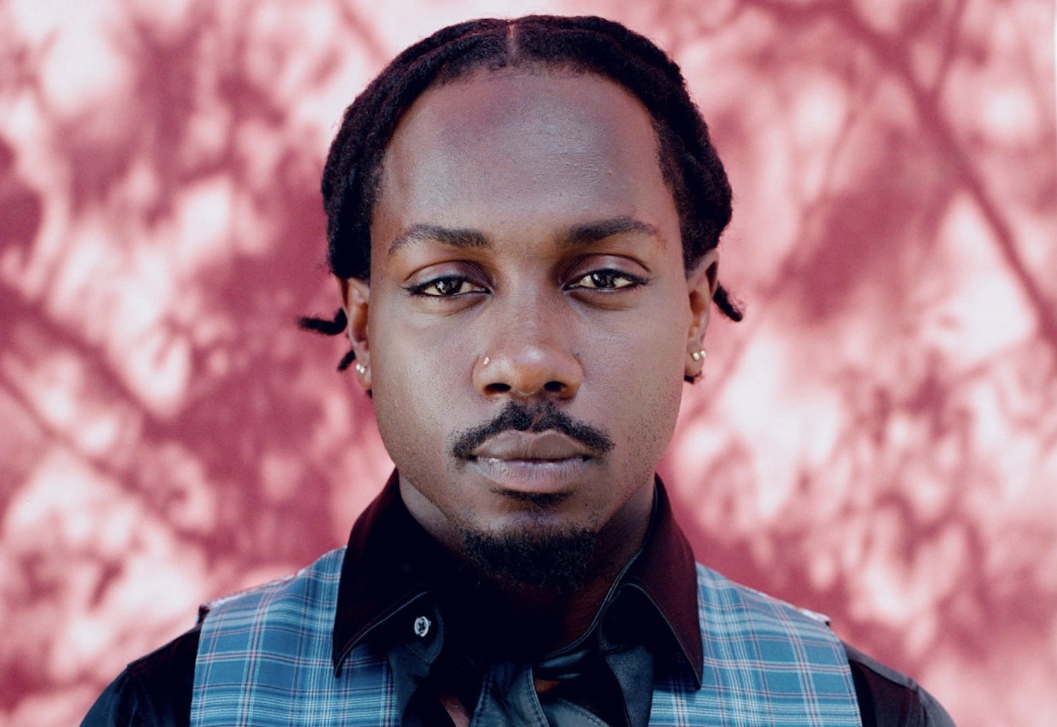 Channel Tres pink branch background