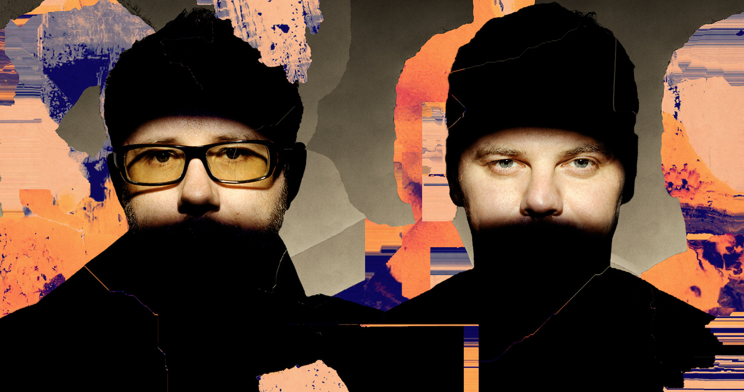 Chemical Brothers 2021 press pic Credit photographer Hamish Brown additional Illustration Ruffmercy