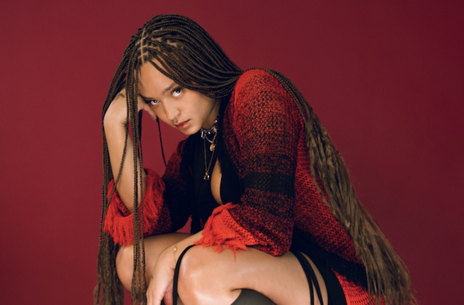 Connie Constance red 2023 Phoebe Fox