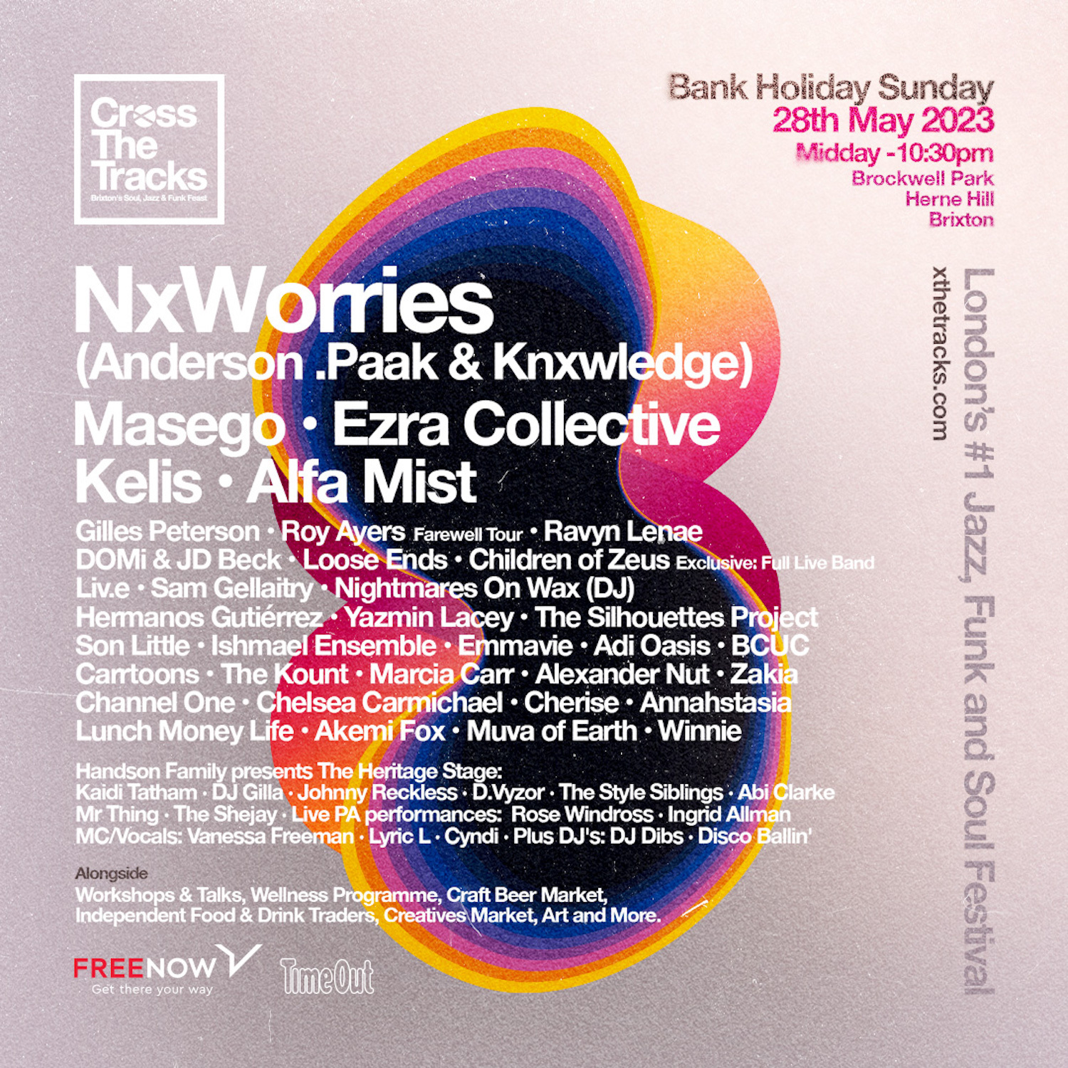 Cross The Tracks 2023 line up SQUARE