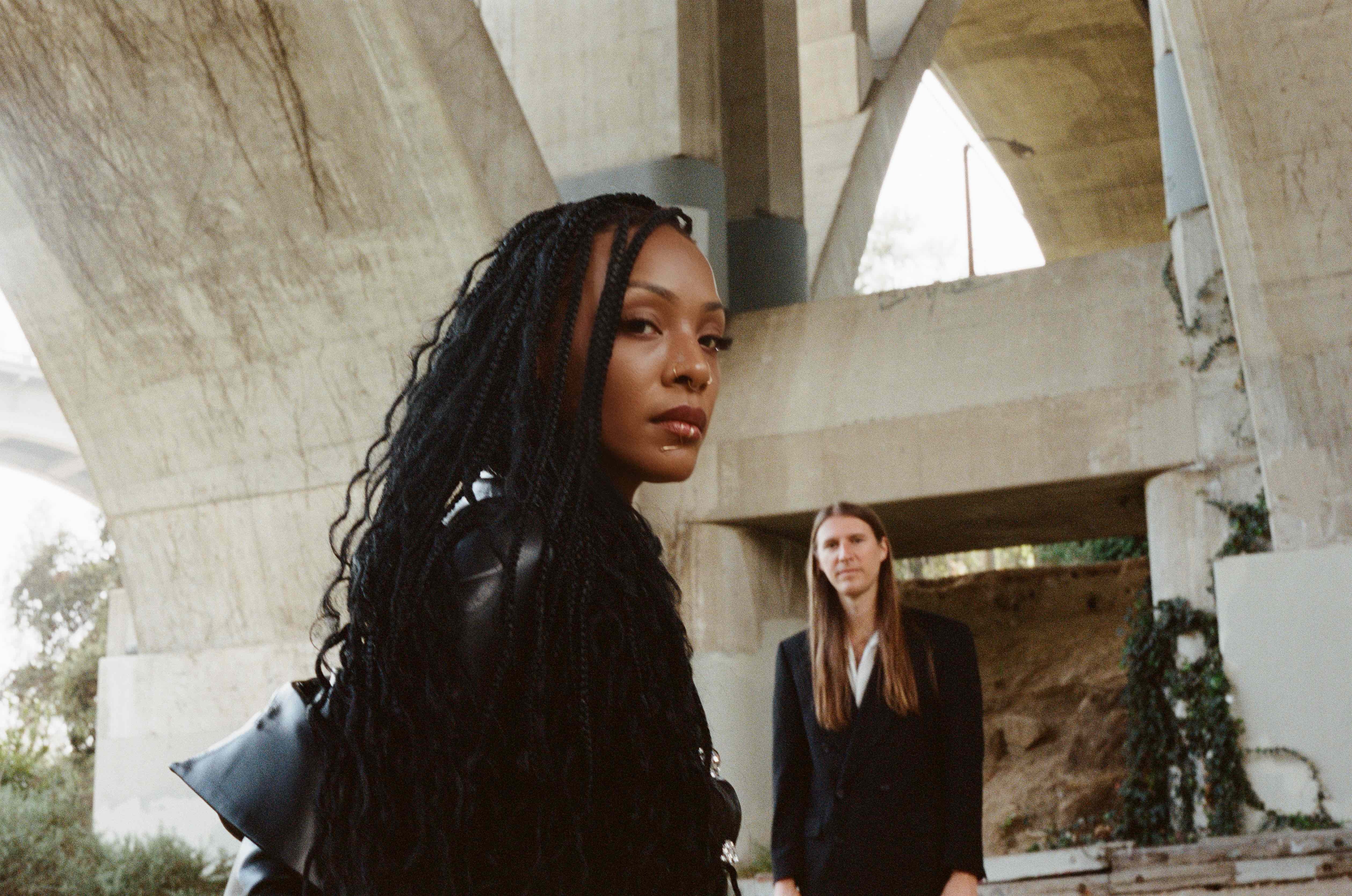 Dawn Richard and Spencer Zahn under bridge3