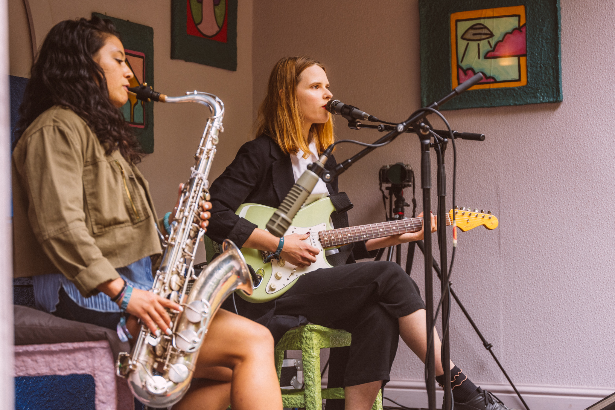 Cassandra Jenkins plays on the piano stage at End of the Road Festival 2022