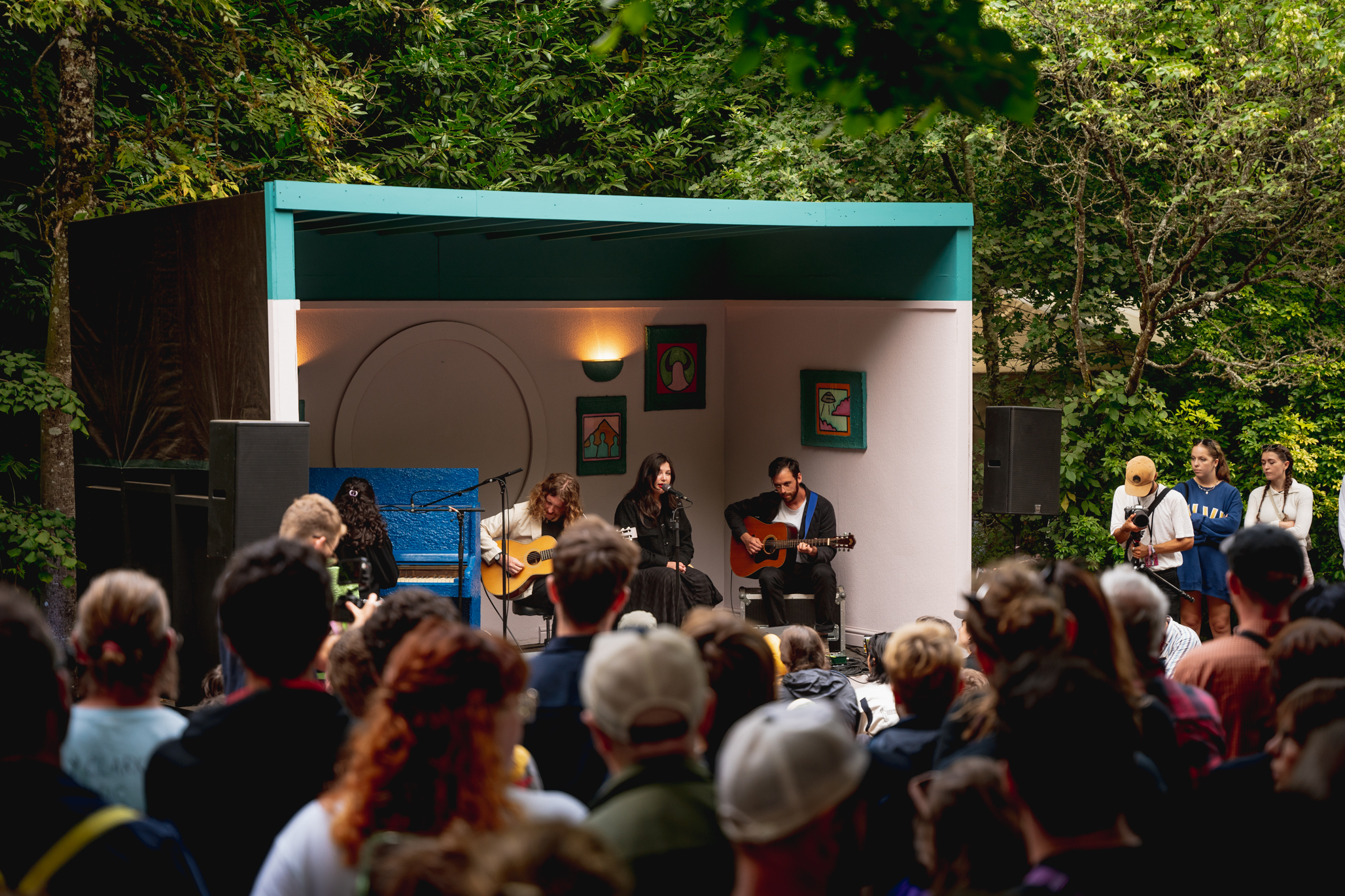 Lucy Dacus plays on the piano stage at End of the Road Festival 2022