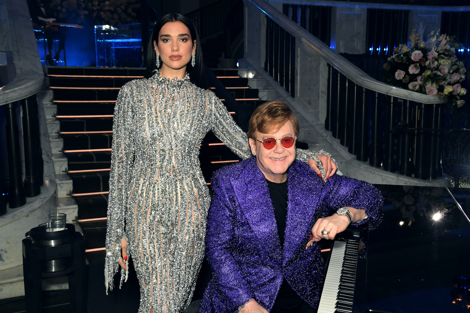 Elton john Dua lipa Credit Dave Benett