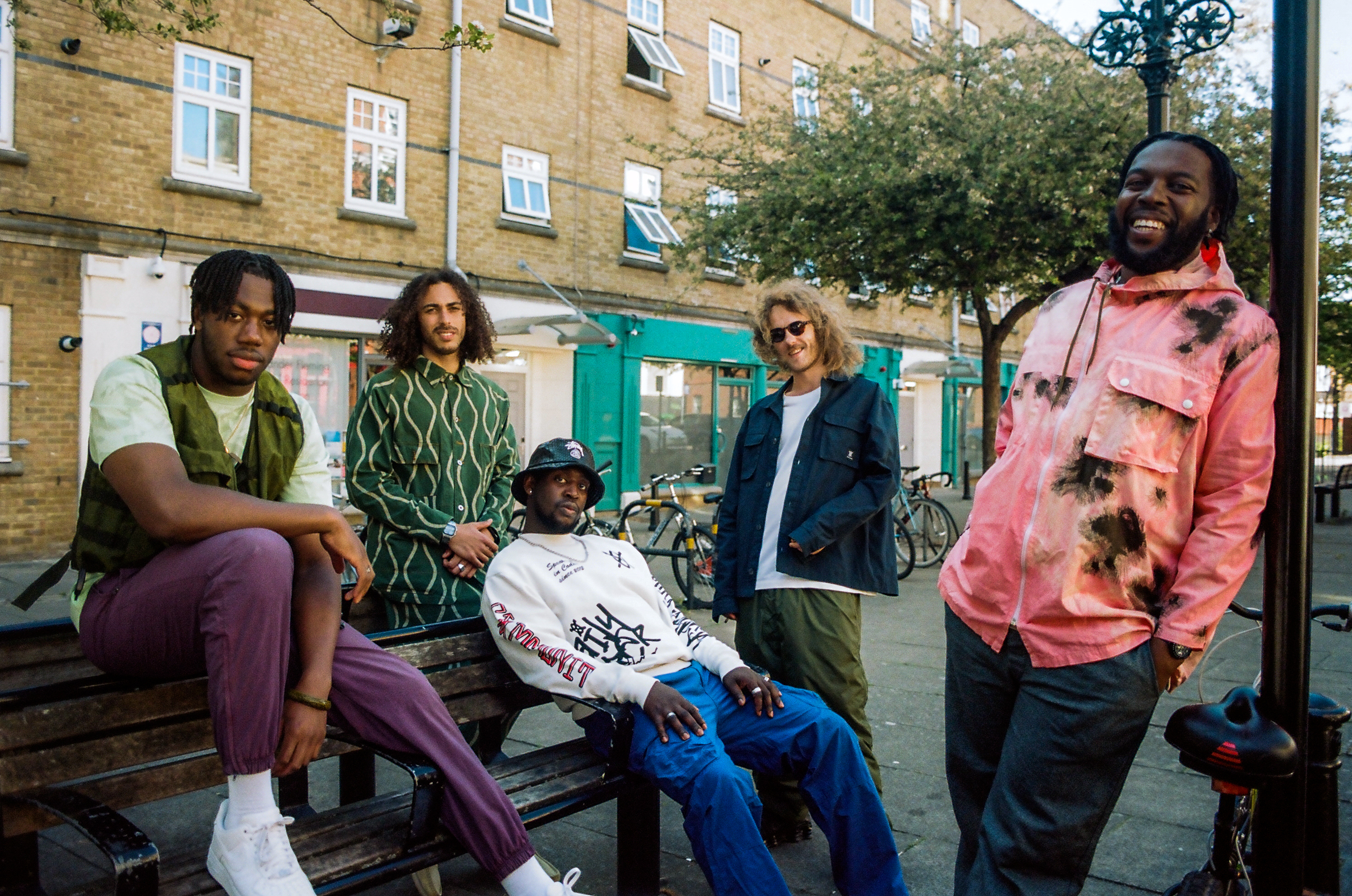 Ezra Collective bench 2023 Credit Aliyah Otchere