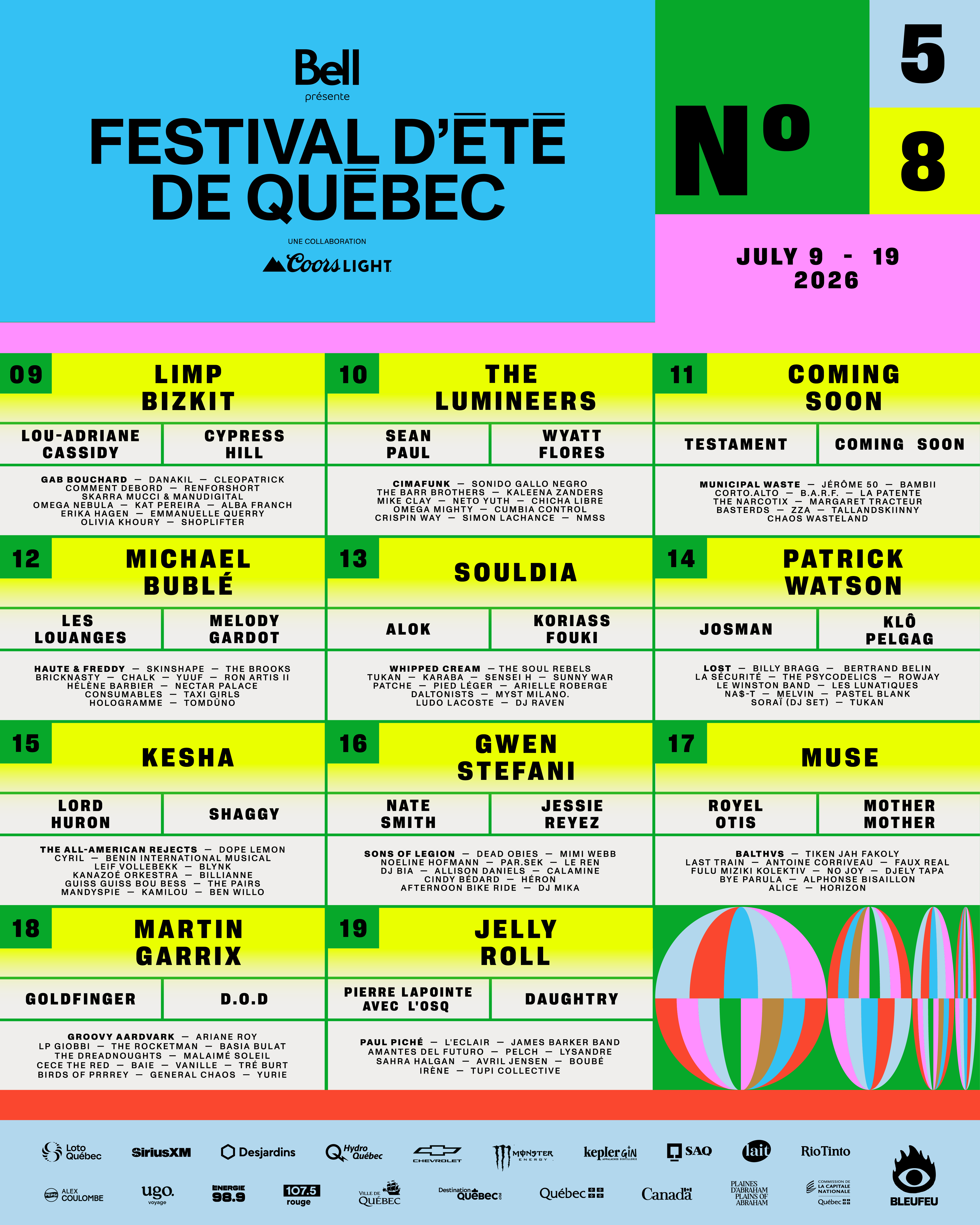 Festival D'été de Québec 2026: Gwen Stefani, Kesha, Muse, and more lead ...