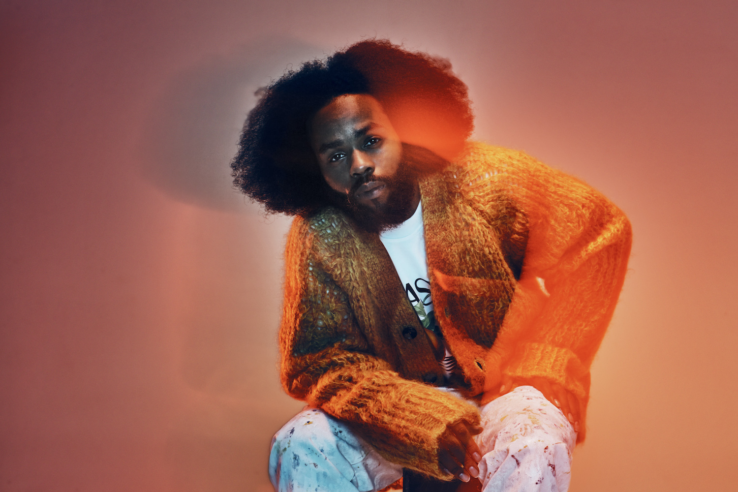 Fly Anakin cardigan pinky orange backdrop