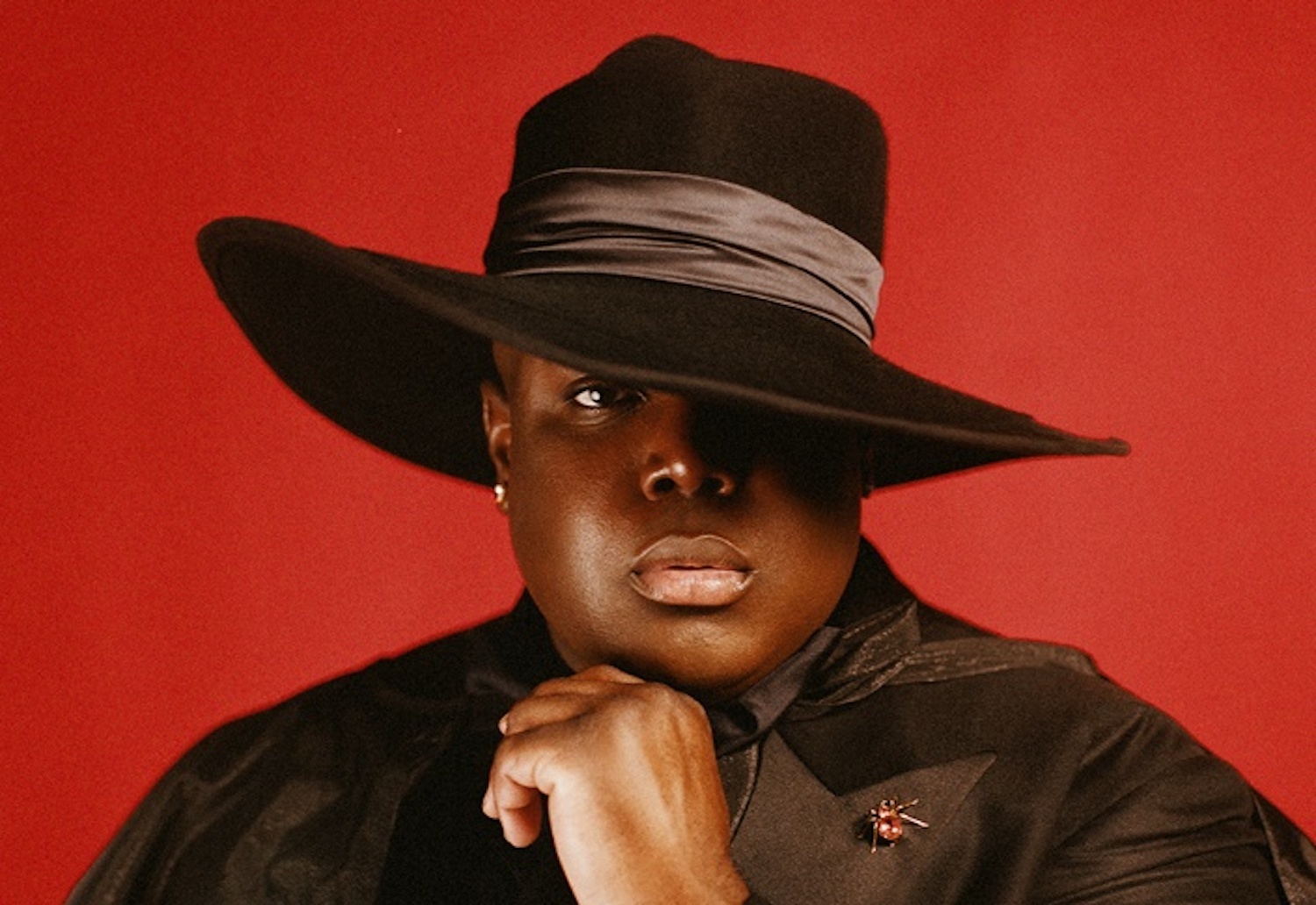 Gabriels 2023 red backdrop offering press shot