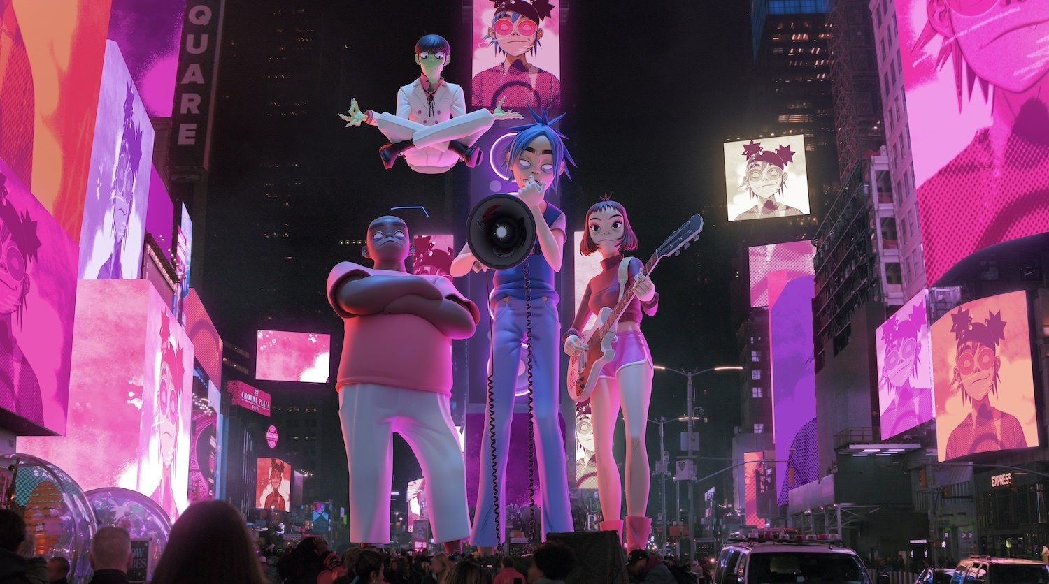 Gorillaz Times Square NYC