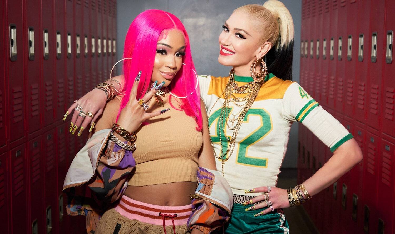 Gwen Stefani saweetie Meeno Peluce slow clap remix 2021