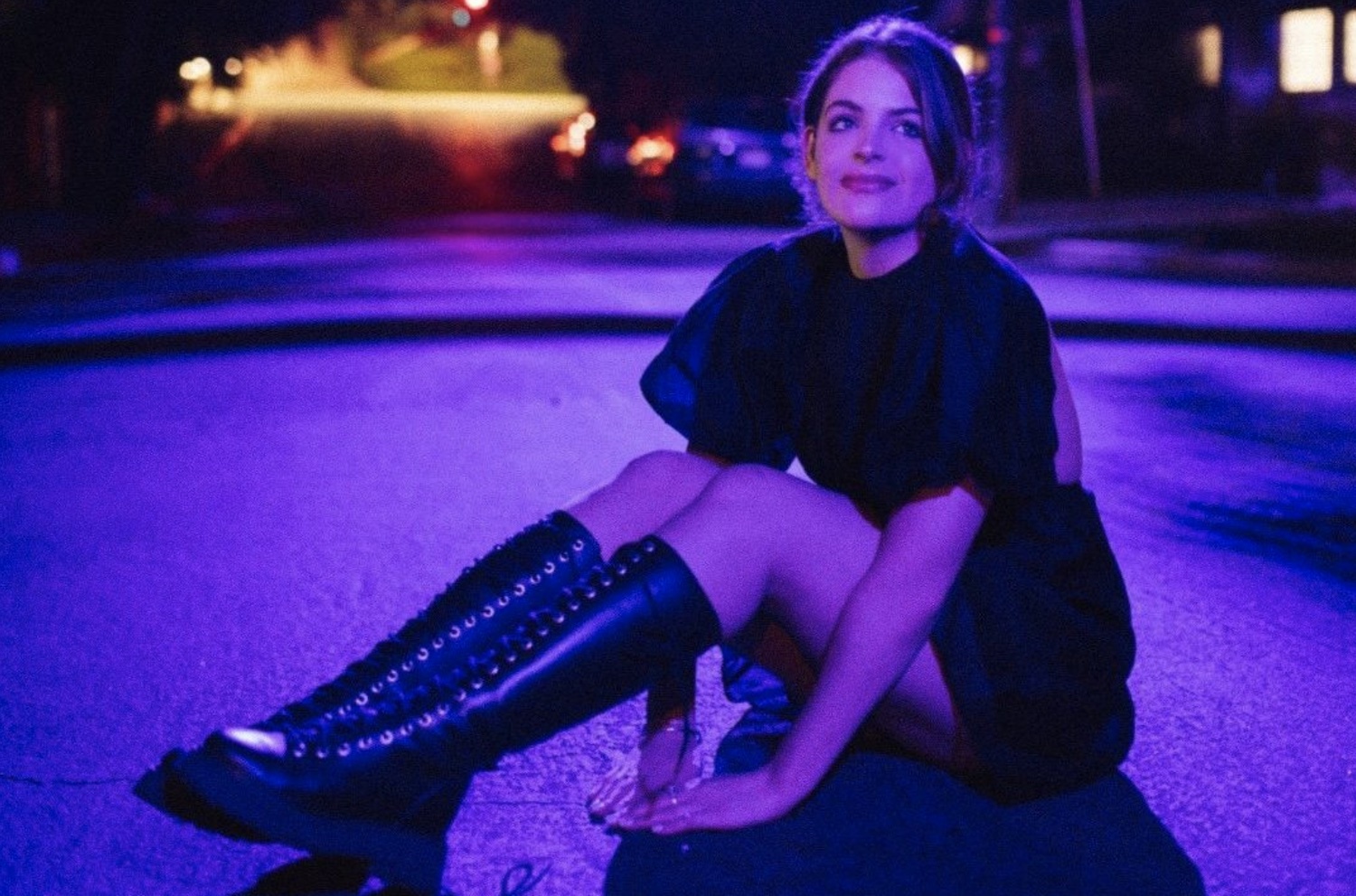 Indy Yelich purple light Jones Crow