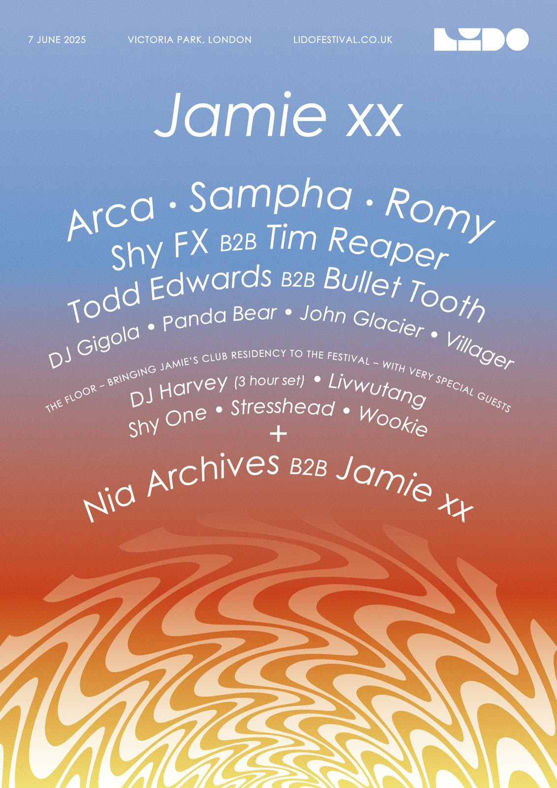 Jamie xx LIDO poster