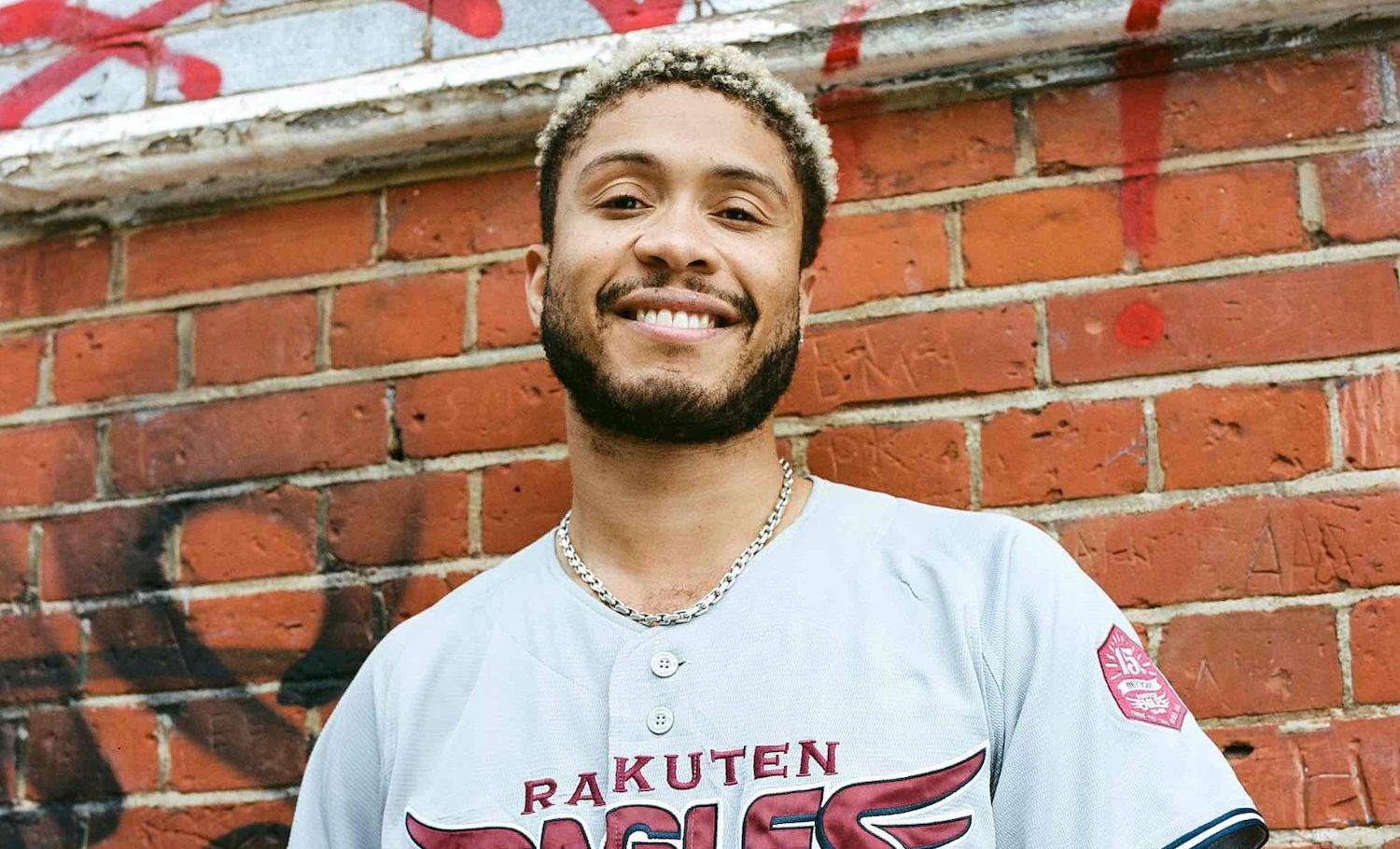 Jelani Blackman brick wall white jersey