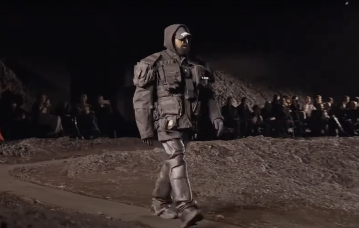 Kanye West Balenciaga Paris Fashion Week runway