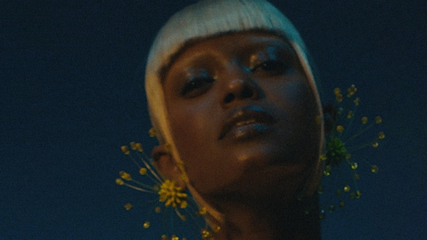 Kelela blonde gold earrings 2022