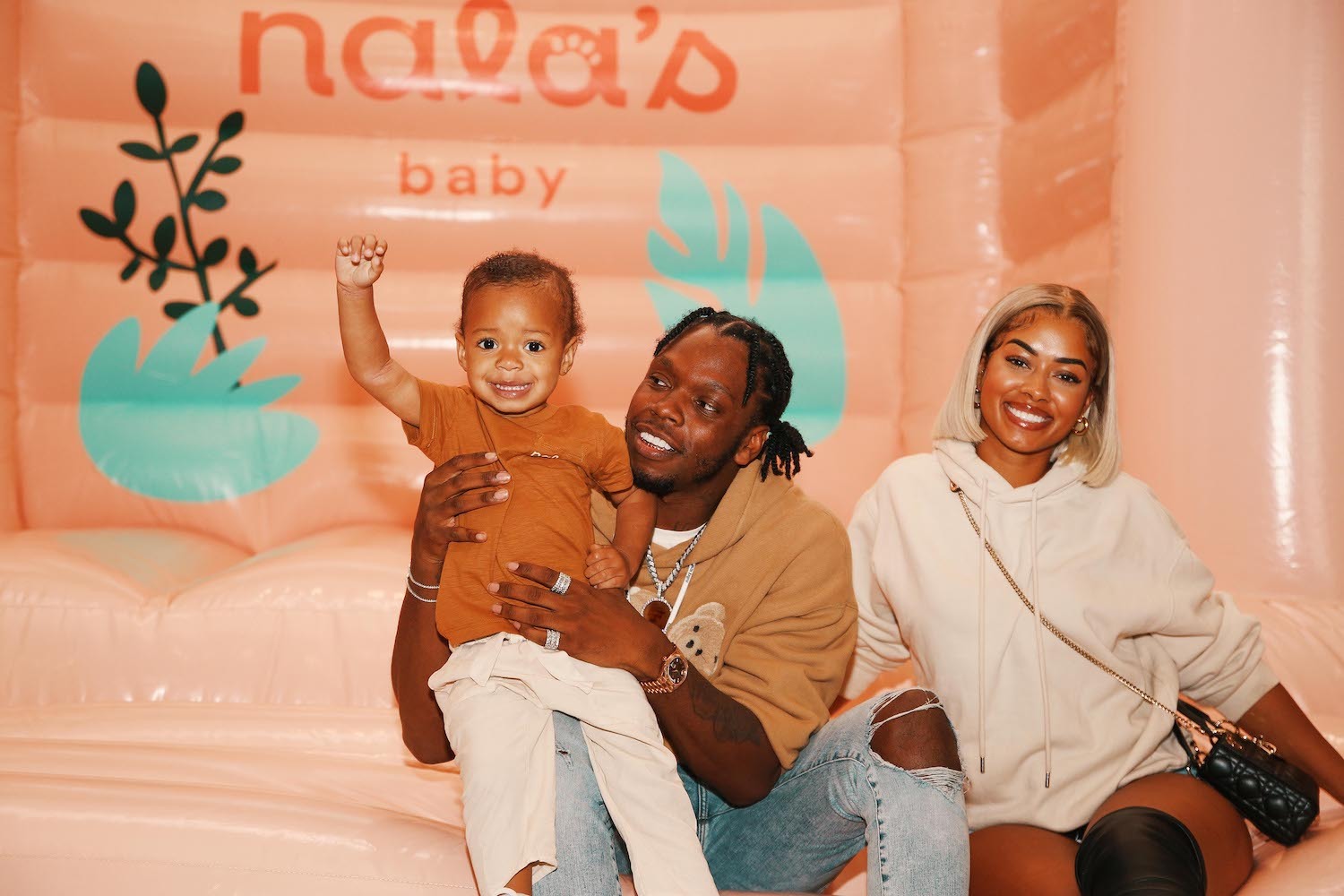 Krept Nala Johnson Sasha Ellese nalas baby launch press shot 2022