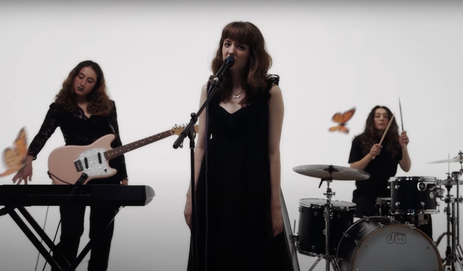 Let's Eat Grandma in video for "Watching You Go"