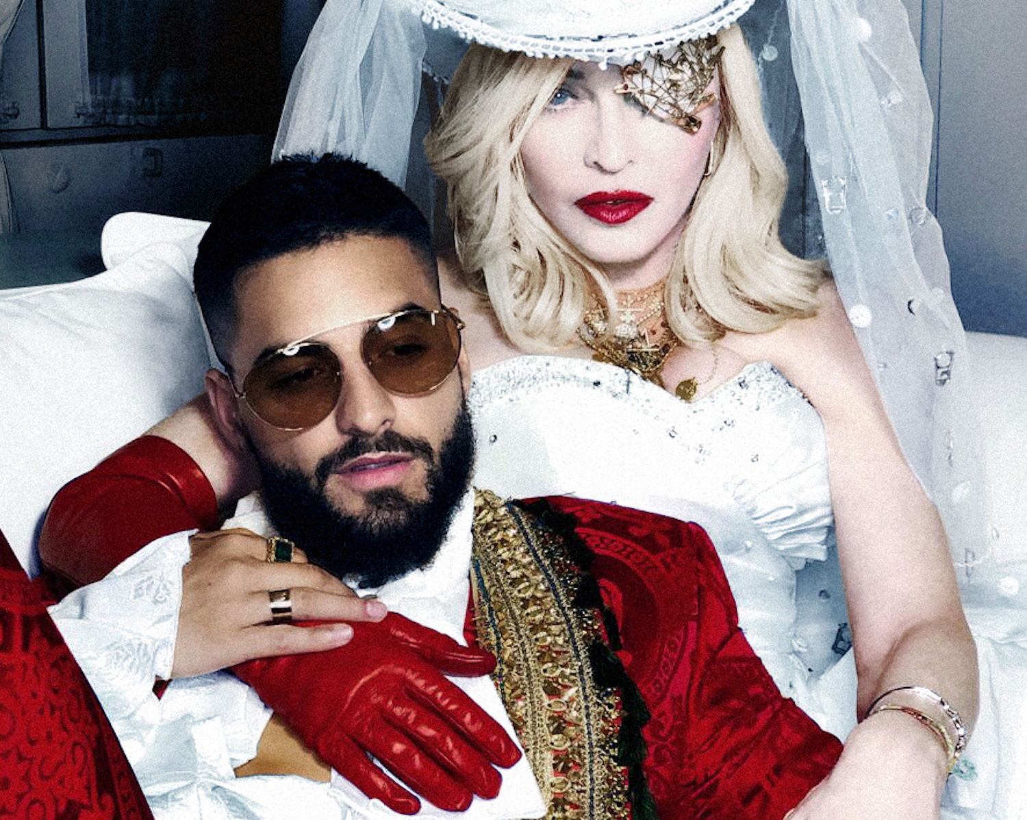 MADONNA AND MALUMA PRESS SHOT