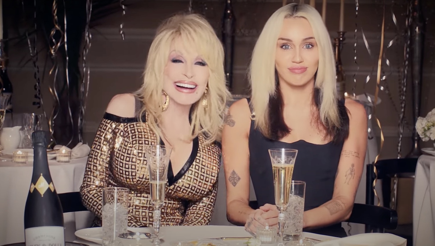 Miley Cyrus Dolly Parton NBC Mileys New Years Eve Party