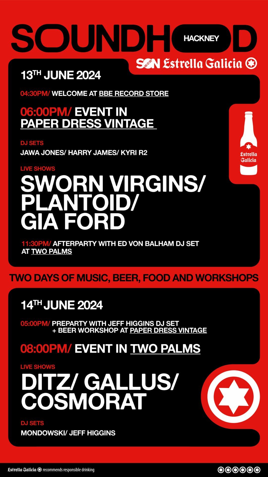 Poster Soundhood Hackney portrait