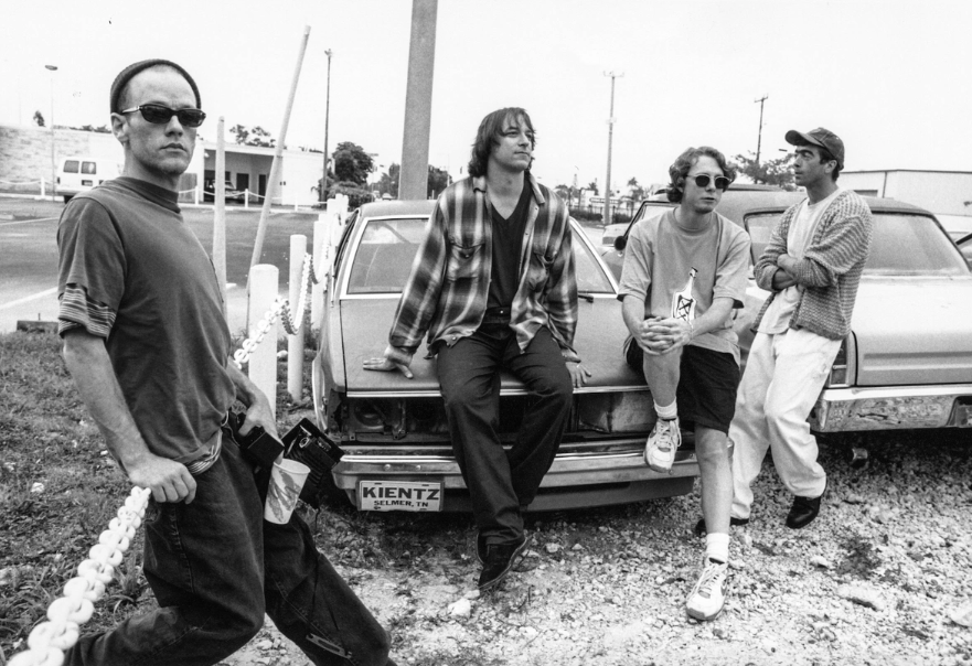 R E M black and white