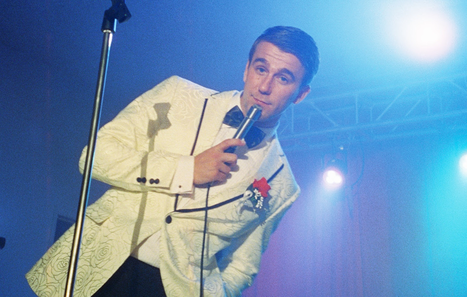 SG Lewis cream tux microphone