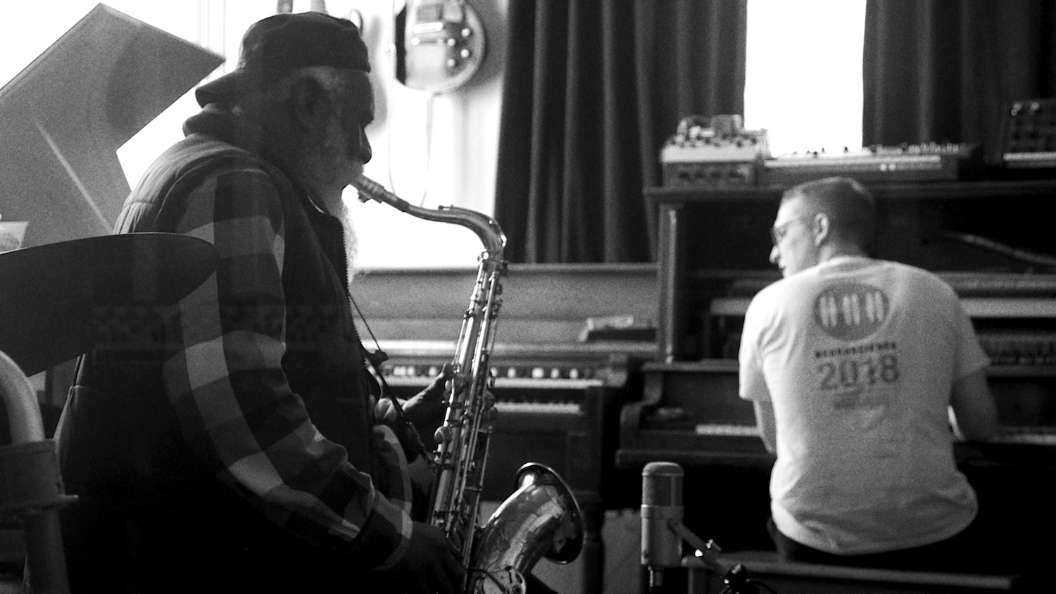 Sam Shepherd and Pharoah Sanders by Eric Welles Nystrom jpg