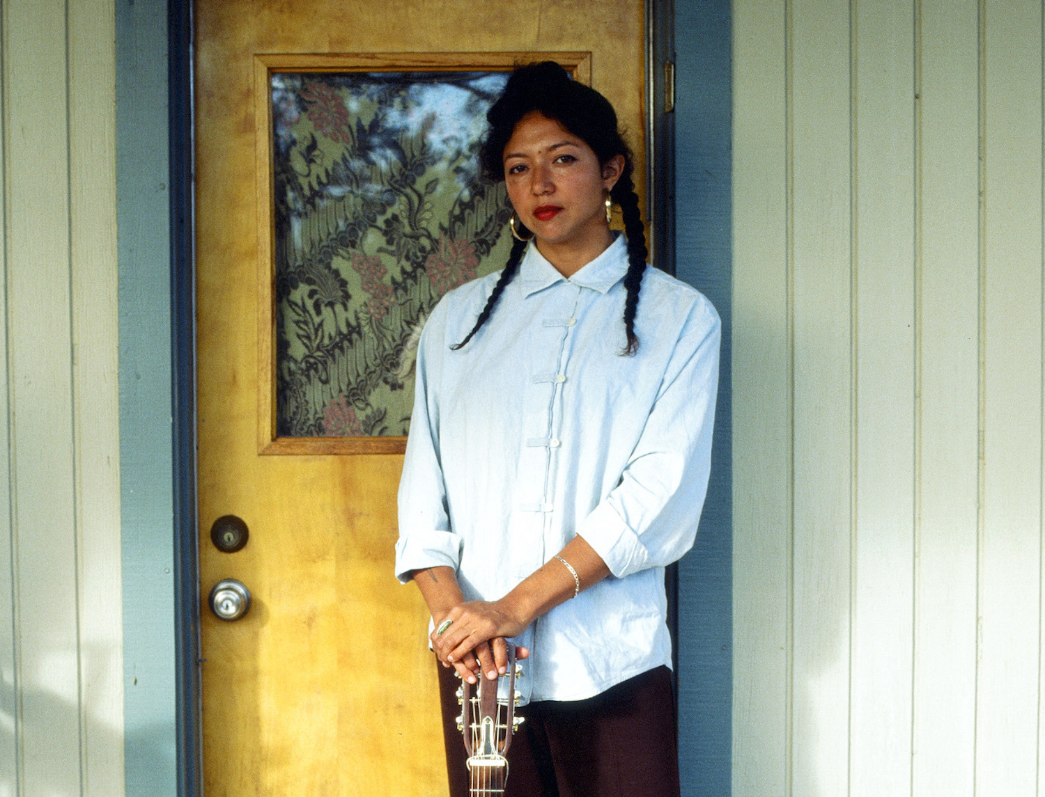 Shana Cleveland stood in front of door 2022 6 Kristin Cofer