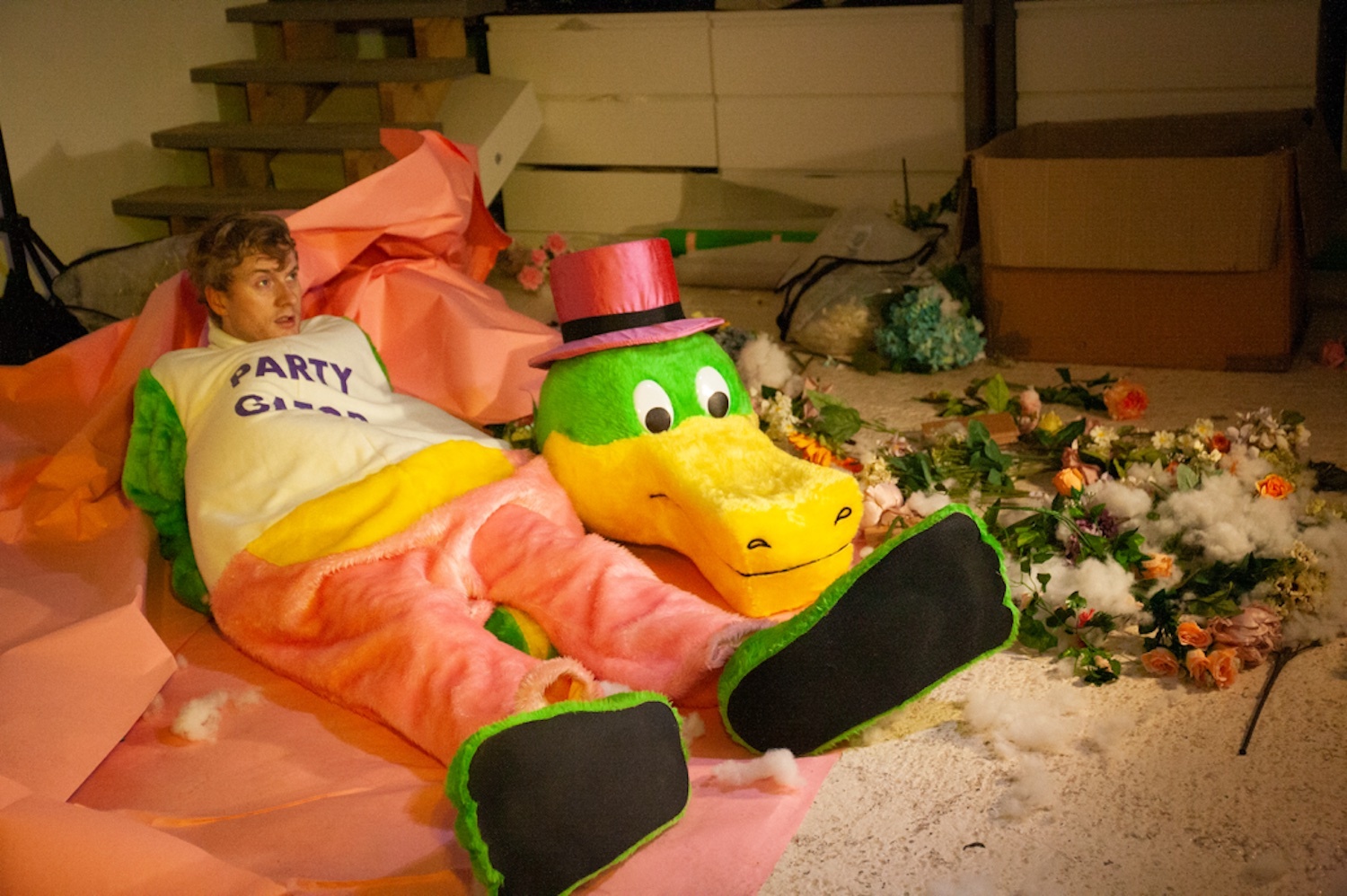 Temps 2023 mascot head off Willow Shields