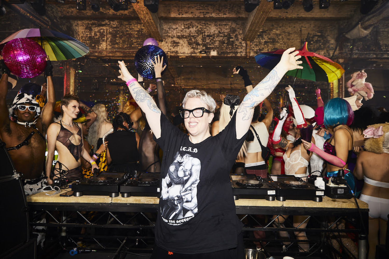 The Blessed Madonna arms up party