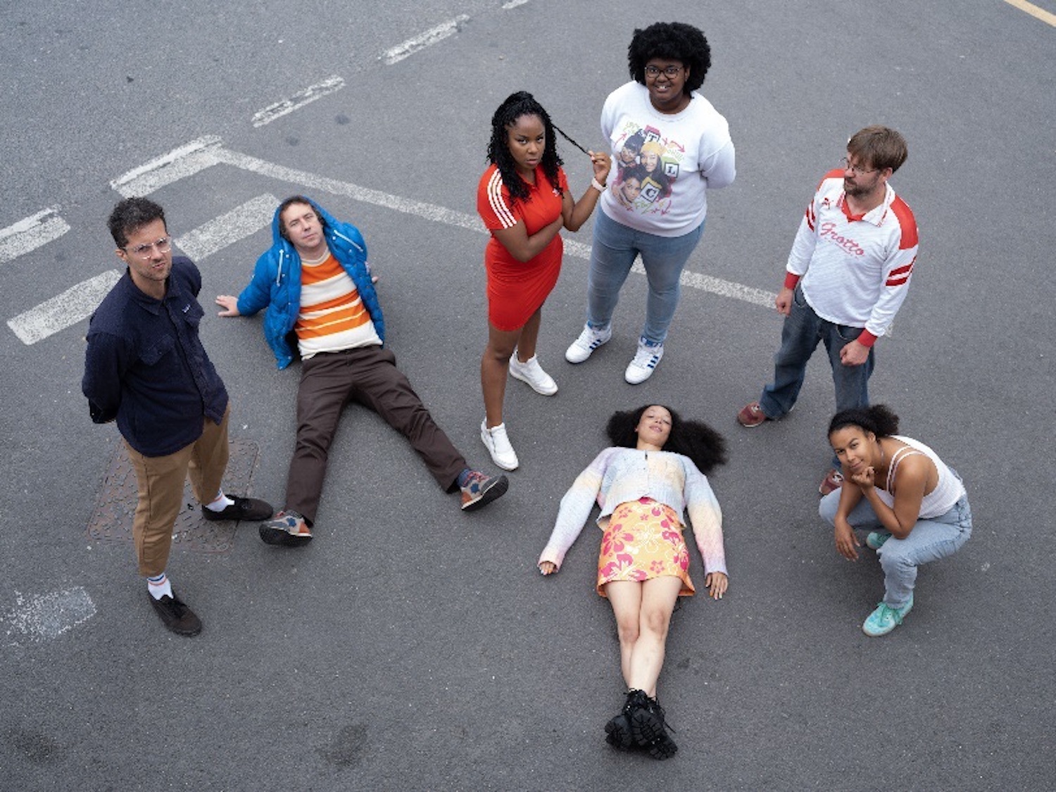 The Go! Team road group shot