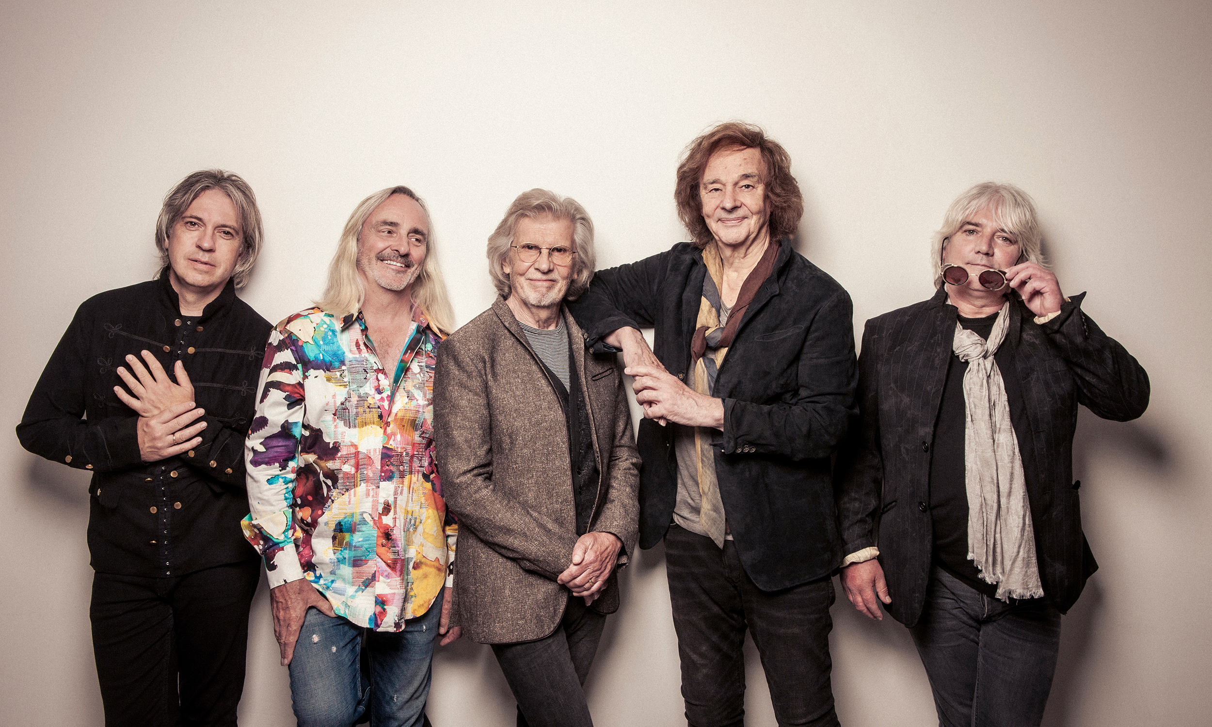 All five members of The Zombies photographed by Alex Lake in 2021