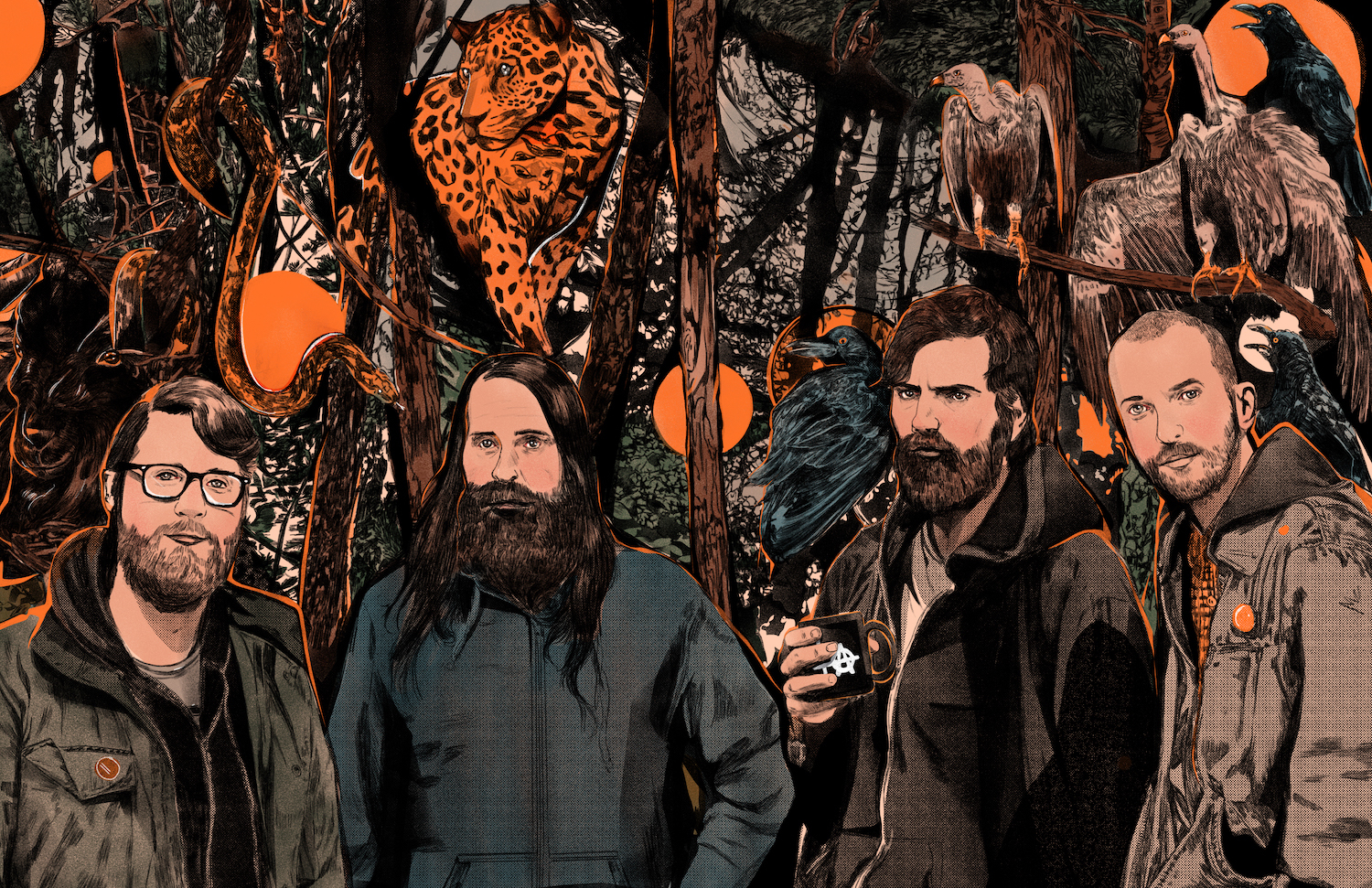 Titus Andronicus bandportrait by Nicole Rifkin