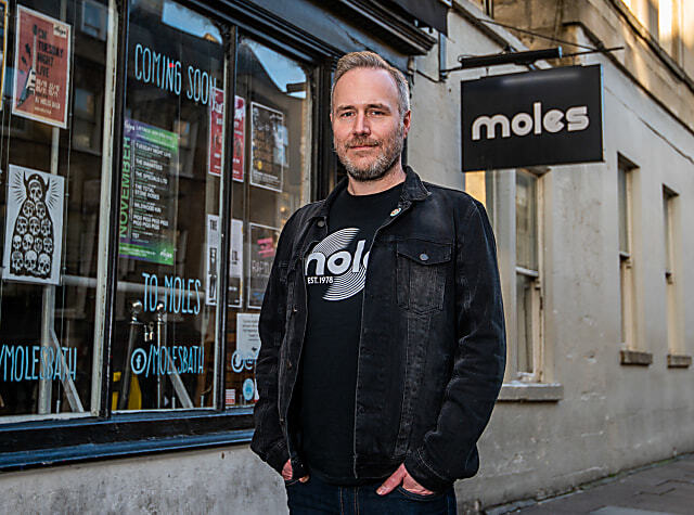 Tom Maddicott outside moles