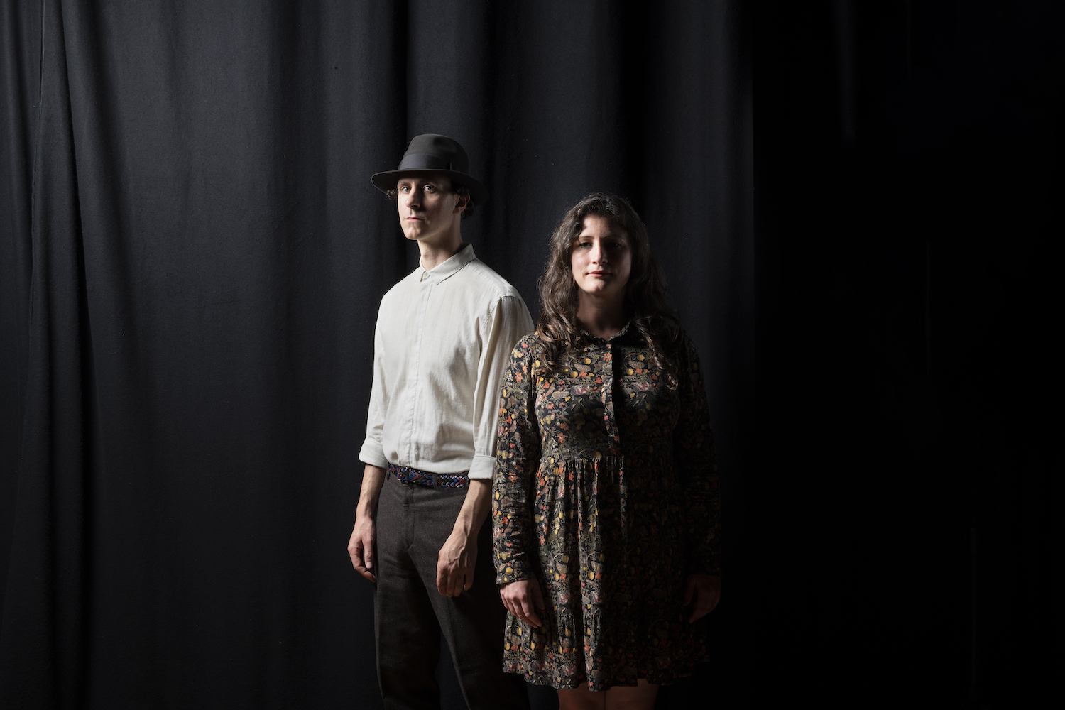 Unthank Smith stood in front of black curtain