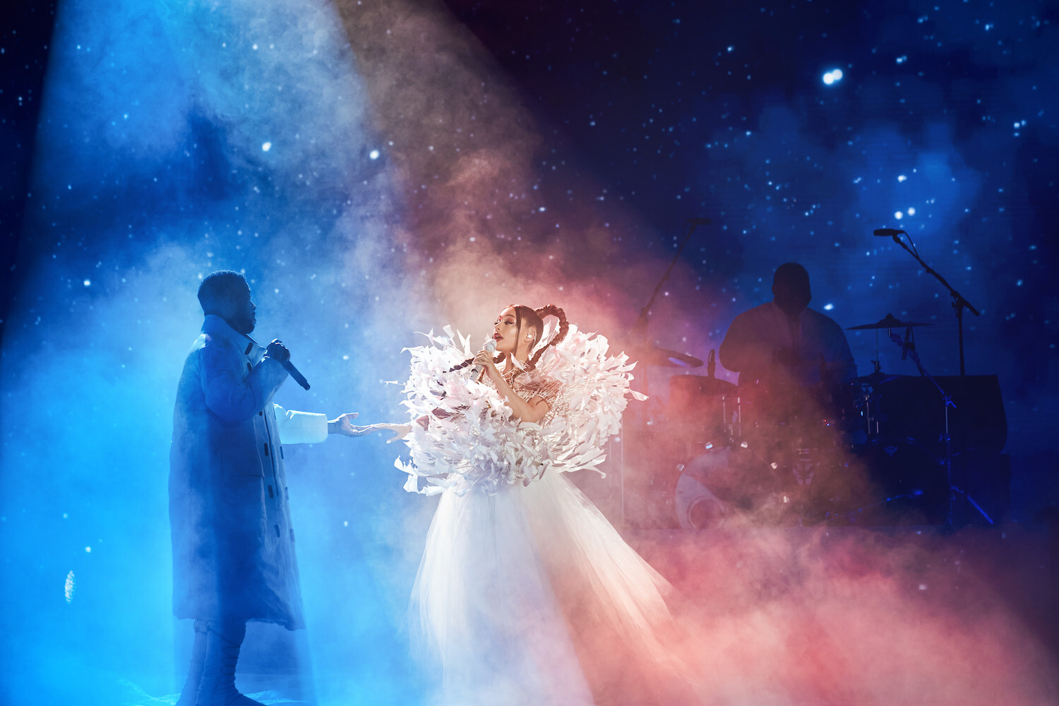 Ariana grande kid cudi Just Look Up Main Press Shot